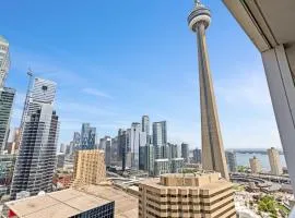 CN Tower Lake view 2 bedrooms DOWNTOWN- Free Parking