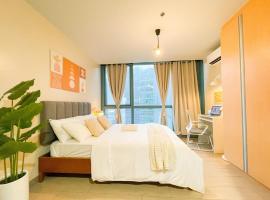 Prime BGC Condo: Uptown Mall & Hyatt #ournw21n、マニラのホテル