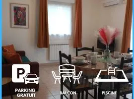 L'Étoile Biterroise - Appartement de Vacances avec Piscine et Parking gratuit à Béziers