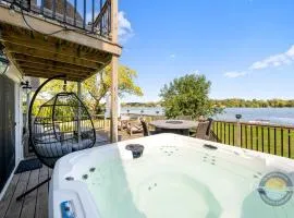 Cross Lake Retreat with Hot Tub & Stunning Views