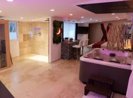Loveroom de charme avec jacuzzi et sauna