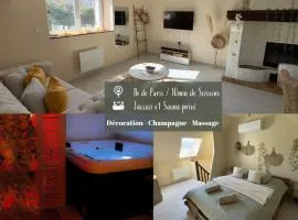Bulle romantique privé avec Jaccuzi et Sauna