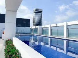 Suite con Jacuzzi y GYM en Puerto Santa Ana