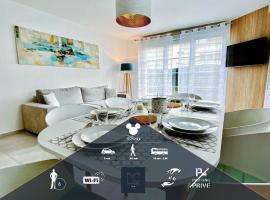 DISNEYLAND-PARIS 6pers, WIFI, Garden, hotel in Montévrain