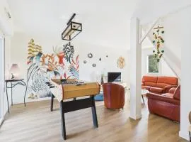 Jolie maison avec jardin à 450m de la plage pour 8