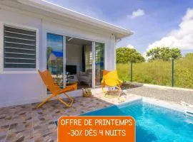 Domaine "Alizé Sainte-Marthe" - Idéal Couple & Famille - Piscine Privée - Clim - Mini Green de Golf - Wifi HD - Calme - 5min St-François Centre - Draps & Serviettes fournies