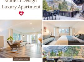 Modern designed, luxury mountain view Apartment