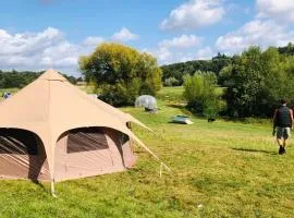 yurt Hertford farm stay riverside firepit bbq