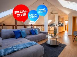 Special ROGER F RABBIT 4 Apartment, Roche Towers, 10-STAR, hotel s jacuzzi v Basileji