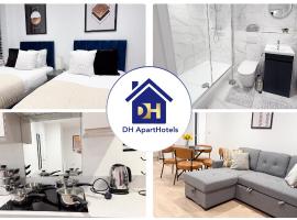 Spacious Modern 1 Bed Apartments in St Neots - Perfect for Contractors & Professionals - Free Parking - WiFi - Fully Equipped Kitchen - Smart TV Ideal for Work Stays and Long Projects, hotel v destinaci Saint Neots