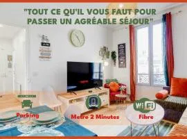 Paris Élégance Private Parking et Metro 2 minutes