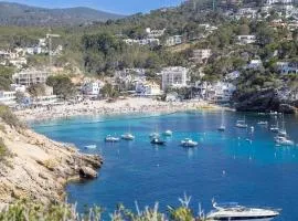 Oceanfront Retreat in Sant Josep de sa Talaia with Shared Pool