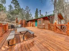 Ruidoso Cabin with Deck about 1 Mi to Midtown!