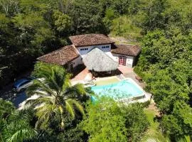 Finca Panama Tropical Villa and Guest Home Pool and Lush Garden