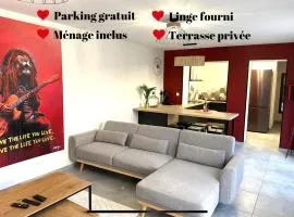 Maison calme avec terrasse garage centre-ville B