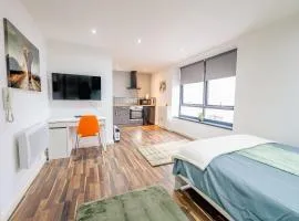 Spacious Stylish City Studio with Street View