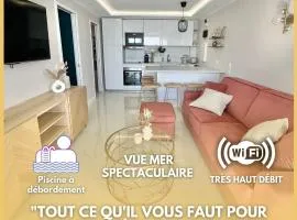 Luxueux appartement - vue mer - piscine - free parking - Monaco