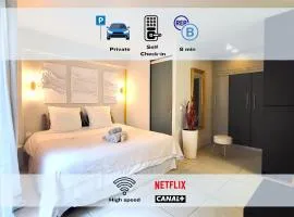 La Parisienne - Spacieux studio avec parking privé