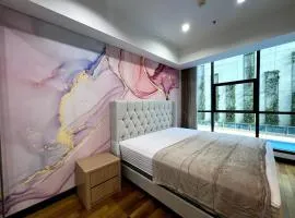 2 Bed Casa Grande Mall Kota Kasablanka, view Swimming Pool By Travelibu