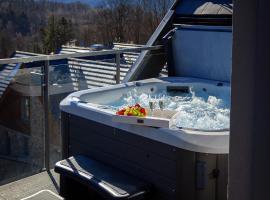 Kras-Resort Apartament 301 i 303 z widokiem na g&oacute;ry, prywatnym jacuzzi na tarasie i sauną