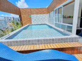 Studio em Intermares | Piscina e Vaga Fixa