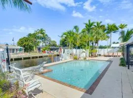 Pompano Beach Home with Pool and Dock about 4 Mi to Pier!