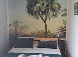 Vue superbe grand balcon joli studio Gaëlle 50 m cures, hotel in Amélie-les-Bains-Palalda