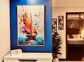 Lux Haven 2-Bedroom Apartment - Prime Location & Modern Comfort Near Gulberg