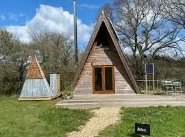 Aframe Tiny Home SILVA with private hot tub