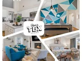 Fun and Stylish Stay with Pool Table and Fire Pit!