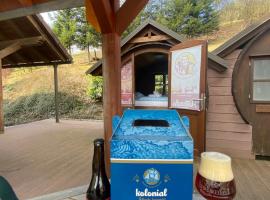 Schlafen im Fass, Zelt-Lodge in Steinach