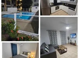 NEW Appart 2 chambres avec piscine proche aeroport