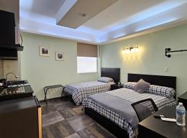 A30 Premium Suite BLACK PLUS Cocina Terraza Companies Work Teams 1-3 PAX, хотел в Куаутитлан Искайи