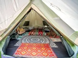 Off-Grid Creekside Tent Ideal for a Glamping Experience in Cosby, Tennessee