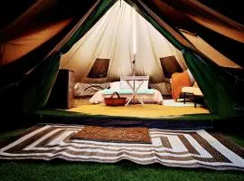 Creekside Glamping Heaven with Comfy Interior in Cosby, Tennessee