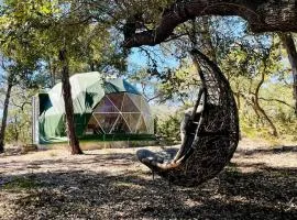 Nature and Luxury Combined at this Pet-Friendly Glamping Geodome in Wimberley, TX
