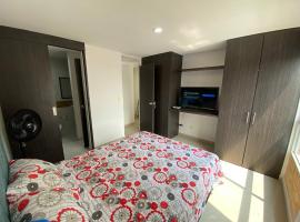 Apartaestudio central en Conjunto residencial, hotel s hidromasažnom kadom u gradu 'Ibagué'
