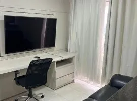 Flat completo com linda vista