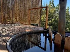 Casa Terraplen con tina privada y vista a la laguna
