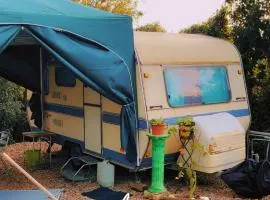 Caravane individuelle dans le maquis Corse