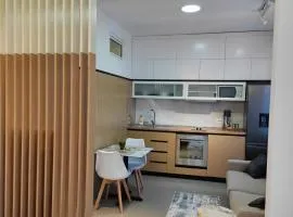 modern apartment in city center ,balcony with park & lake view