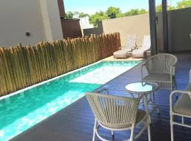 Charme da Lagoa Aruá, piscina e churrasqueira privativas