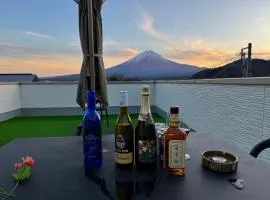 NewOpen大石100A広い展望台, 富士山と河口湖を望む 近大石公園