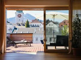 Exklusive Dachgeschoß-Suite mit Sauna & Terrasse