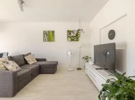 In Helsinki and super easy to Airport and City Center and a private free parking