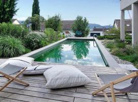 SeeSucht-Apartment No86 mit Terrassen, Sauna & Pool, Hotel in Bodman-Ludwigshafen