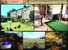 Stones Cottage Farm, nr Haworth, family friendly, work friendly, gaming barn, crafting, free wifi, free parking, EV point