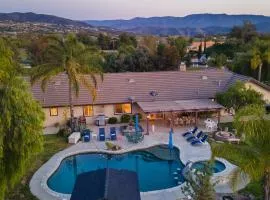 Temecula Wine Country Home w Pool Hot Tub Game Room Vineyard Views