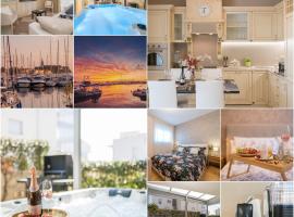 Apt GioAn Novigrad, 500m to Sea, private heated Jacuzzi, BBQ, free parking，位于诺维格勒伊斯特拉的酒店