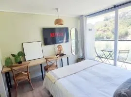 124 Spacious studio with a view